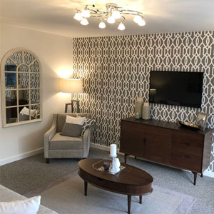Living room in Wrexham