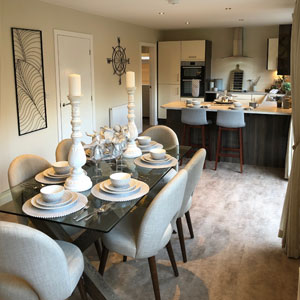 Dining area in new home