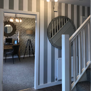 Hallway and staircase of new build